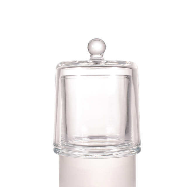 Tarro de vela de vidrio con diseño de campana dorada de 200 ml y 300 ml