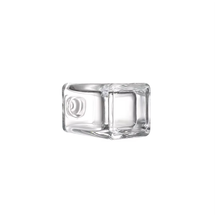 Aerosol cuadrado del vintage de la fragancia 30 ml 50 ml botellas de perfume de cristal vacías de 100 ml con el casquillo de madera