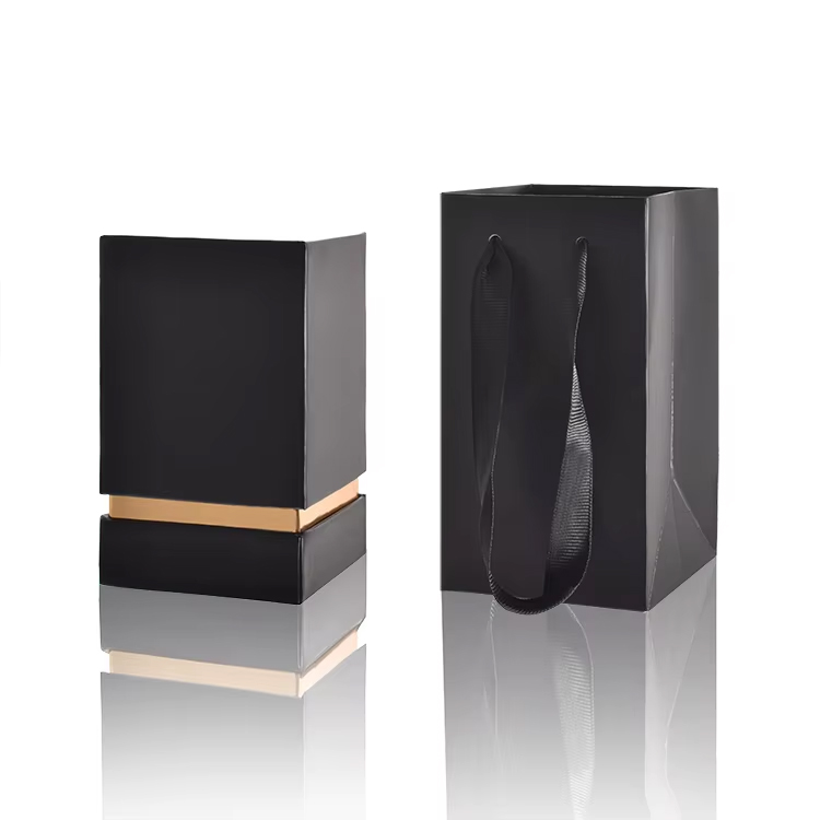 Caja de perfume al por mayor para botella vacía de 30ml, 50ml y 100ml con bolsa de regalo