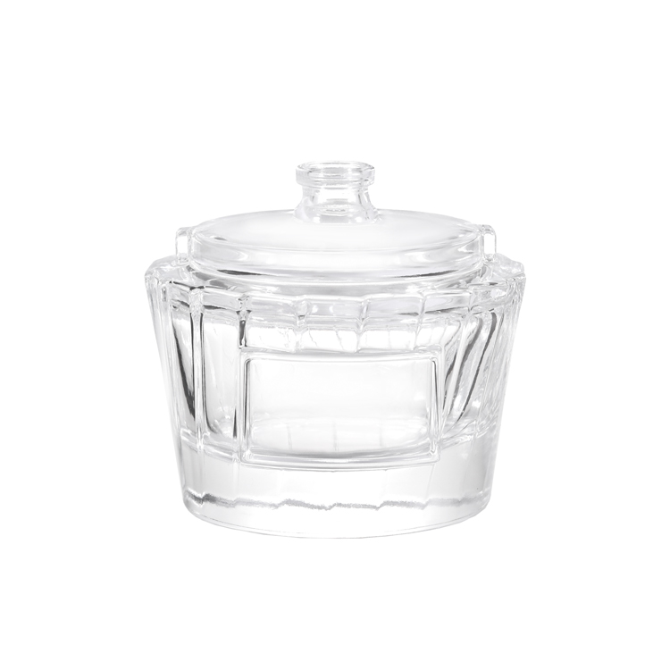 Botella de perfume creativa con forma de helado: bonito envase de fragancia de vidrio inspirado en un postre con tapa personalizada