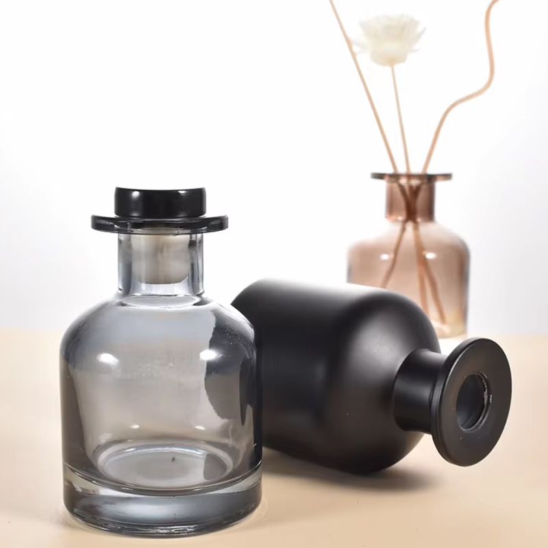 Vidrio de botella difusor de láminas de lujo esmerilado redondo de China