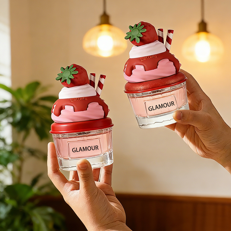 frasco de perfume de vidrio 