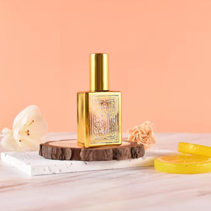 Botella de perfume de oro estilo árabe de Oriente Medio de alta calidad de 16 ml