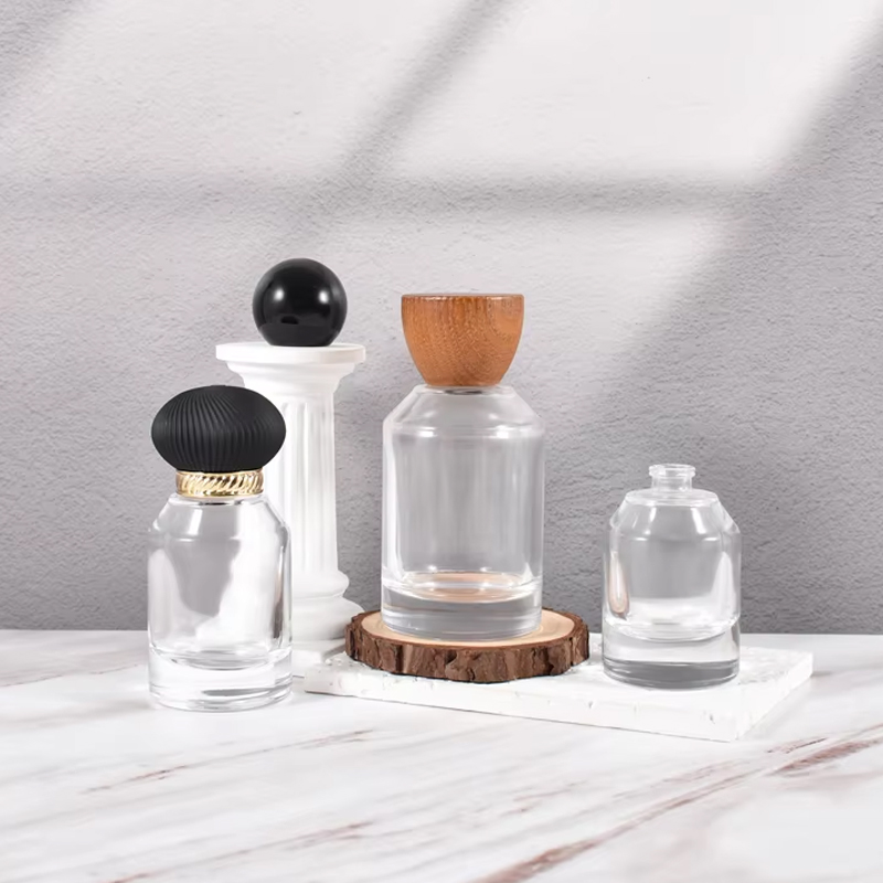 Botella de perfume de hombro inclinado de 30 ml, 50 ml y 100 ml