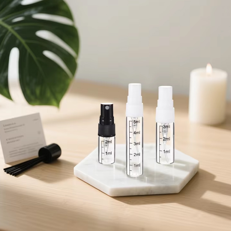 Viales de perfume de vidrio tubular de 2 ml, 3 ml, 5 ml y 10 ml 