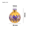 Rollo esencial dorado esférico de lujo de 10ml en botellas, viales árabes de botella con rodillo de perfume