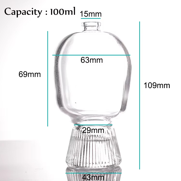 Botellas de perfume personalizadas de nuevo diseño, botella de perfume en forma de caramelo, botella de perfume de lujo de 100 ml con caja para regalos