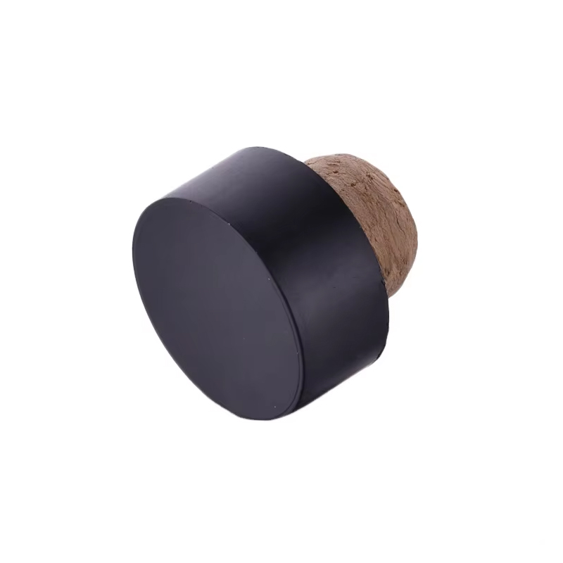 Tapa superior de barra en T de madera Tapa de botella de madera de licor de corcho sintético