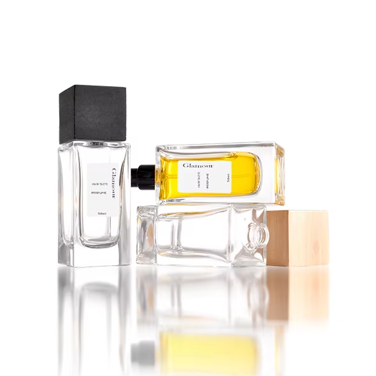 Botella de cristal del espray del atomizador del perfume de Colonia del claro gris claro especial 50ml del precio de fábrica para el hombre