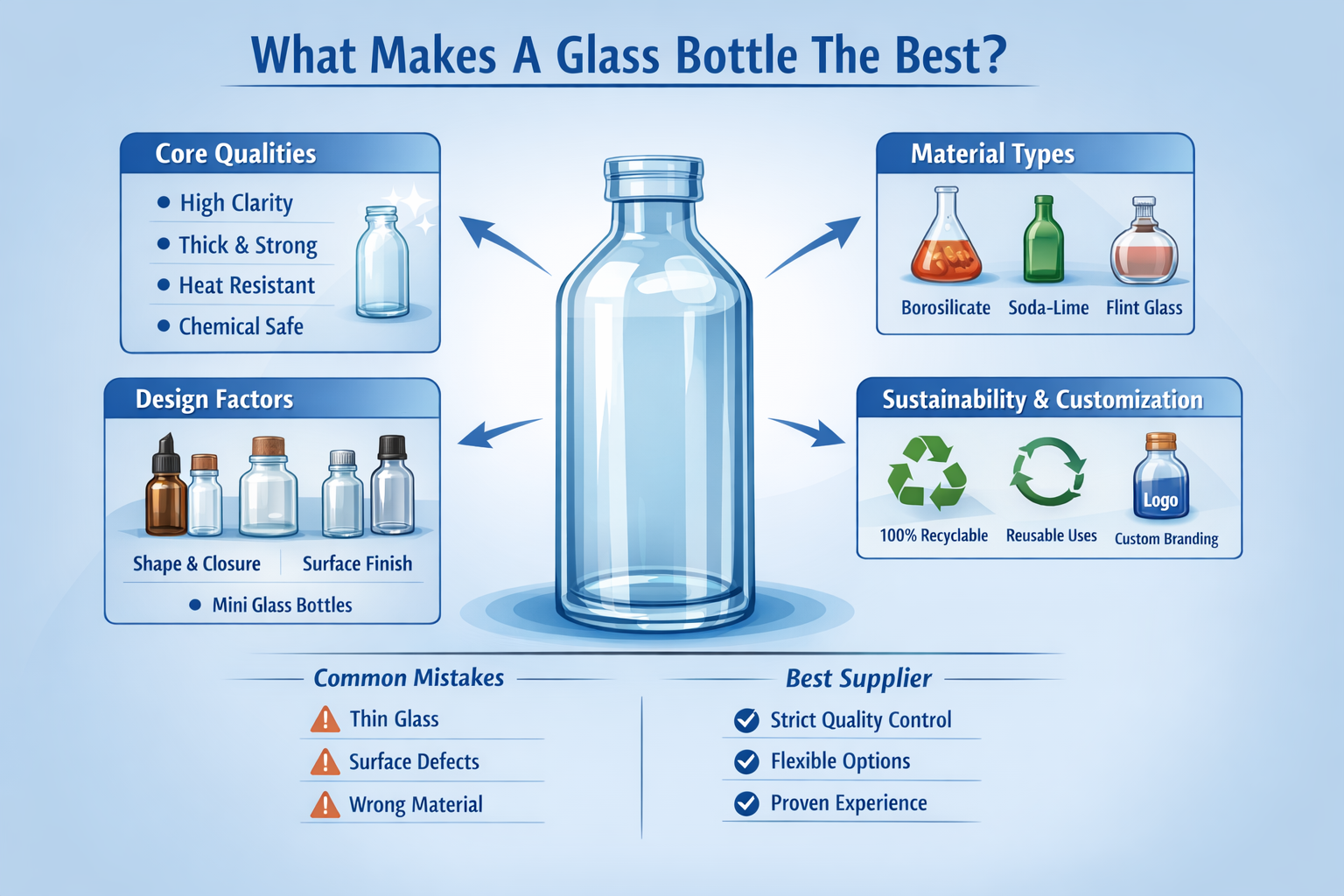 What Makes A Glass Bottle The Best ¿Qué hace que una botella de vidrio sea la mejor?