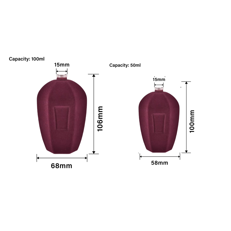 Botellas de vidrio con fragancia coloridas y lujosas personalizadas