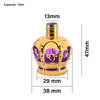 Venta al por mayor de alta gama 10 ml Mini vacío oro perfume vidrio rollo en botella corona electrochapa rollo bola botellas de vidrio