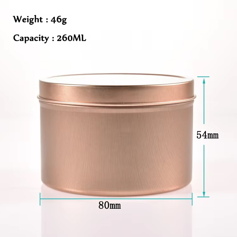 Tarro de vela perfumado de metal vacío de lata 250ml de vela al por mayor