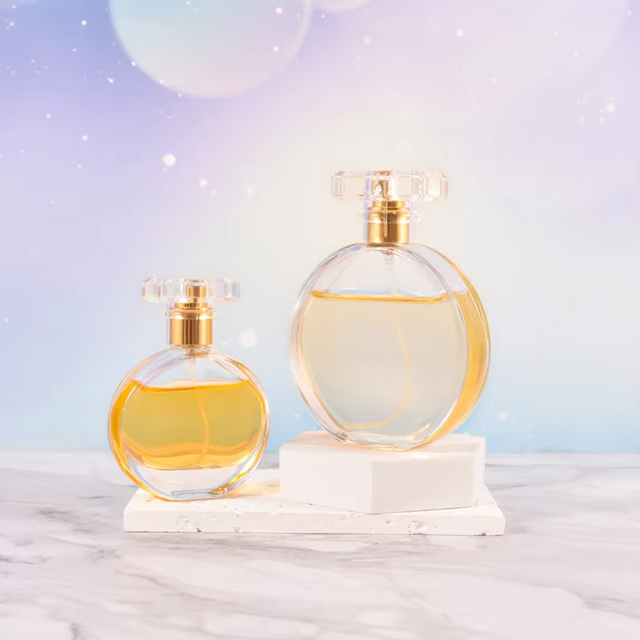 30 ml 50 ml 100 ml botellas de perfume de vidrio oblatas modernas con boca de tornillo