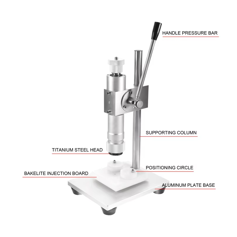 Máquina de llenado y taponado de botellas de perfume, herramienta de prensado manual para taponar botellas de perfume
