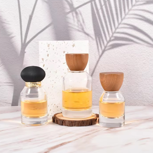 Botella de perfume de hombro inclinado de 30 ml, 50 ml y 100 ml