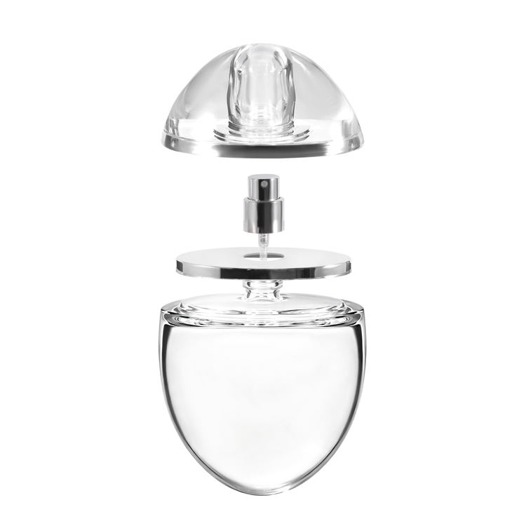Botella de perfume de viaje con forma de huevo popular comercial de 100 ml 