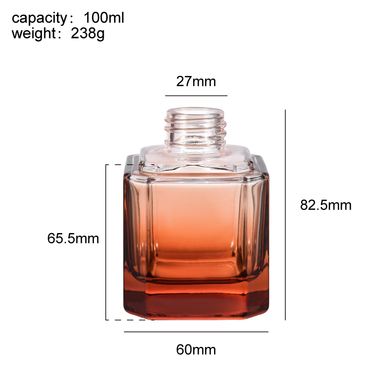 Difusor de caña de aromaterapia para el hogar, botella de vidrio cuadrada con tapa de madera, regalo de decoración de aroma para habitación