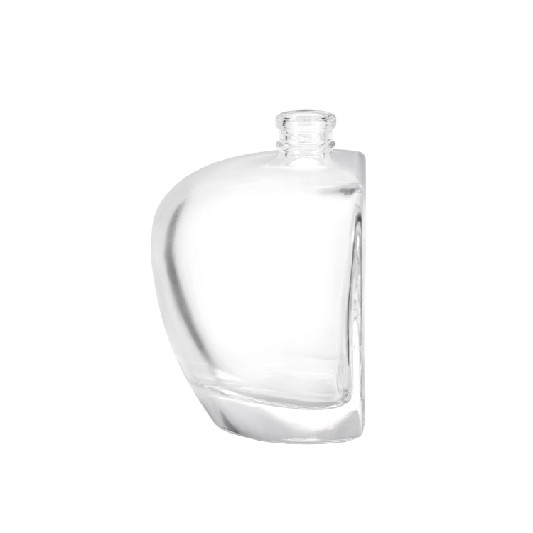 Comercio al por mayor Apple en forma de botella de perfume de vidrio de 100 ml con tapa dorada