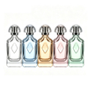 Fabricante de botellas de perfume de vidrio transparente de lujo, botellas de perfume vacías personalizadas, venta al por mayor, 100 ml