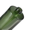 Botella difusora de láminas de vidrio cuadrado verde de primera calidad con tapa negra, botella difusora de aromaterapia personalizada para fragancia casera